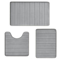 Bathroom Mats Memory Foam Bath Rug Set 3 Piece Non-Slip Bath Mats, Absorbent Shaggy Rugs, Machine Wash, Perfect Plush Bathroom R