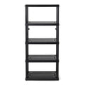 Gracious Living 5 Shelf Fixed Height Ventilated Medium Duty Storage Unit 14 x 32 x 72 Organizer System for Home, Garage, Basemen