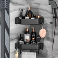 Bosig Stand Bathroom Organisers Storage Racks Bathroom Shelf, Shelves Corner | SelfAdhesive Aluminium Bathroom Corner Shelf Rac