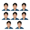 US Online Passport photo prints 2x2 inch, VISA, Citizenship, Immigration, Work Photos, green card photo (2 * 2 inch (8 pictures 