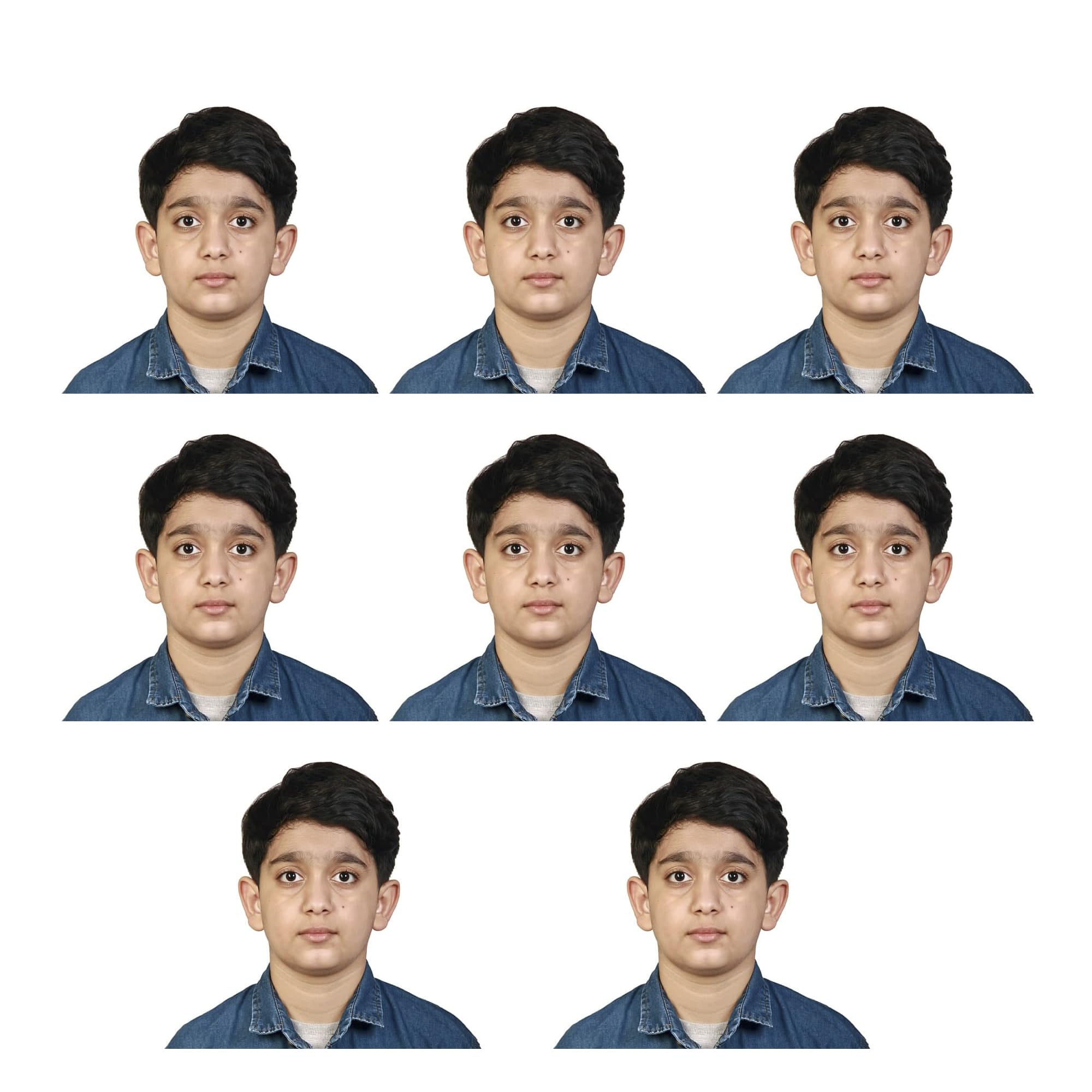 US Online Passport photo prints 2x2 inch, VISA, Citizenship, Immigration, Work Photos, green card photo (2 * 2 inch (8 pictures 