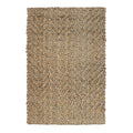 Kosas Home Chevron 108 X 144 Jute Fabric Area Rug In Natural/Gray