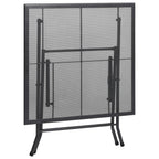 vidaXL Patio Dining Set 5 Piece, Outdoor Dining Set for 4, Table and Chair for Garden Backyard, Dining Chair, Industrial Style, Steel Anthracite