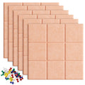 Uoisaiko Large Felt Board Tiles For Wall With 30 Push Pins, 11.8'X11.8' Pack Of 6 Pin Board Notice Boards For Home Office Kitc