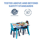 Delta Children Kids Table And Chair Set With Storage (2 Chairs Included) - Ideal For Arts & Crafts, Snack Time, Homeschooling, Homework & More, Disney/Pixar Toy Story 4