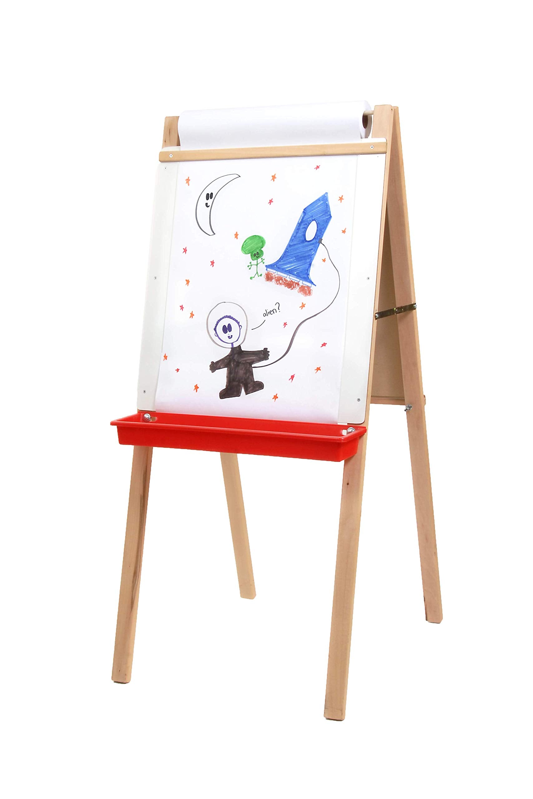 ChildS Deluxe Double Easel - Green Chalk/White Markerboard