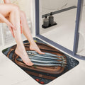 Diatomaceous Earth Bath Mat 16x24 Absorbent Quick Dry Sardines Bathroom Rug Non-Slip Thin Low Profile 0.15 Entryway Doormat Trap