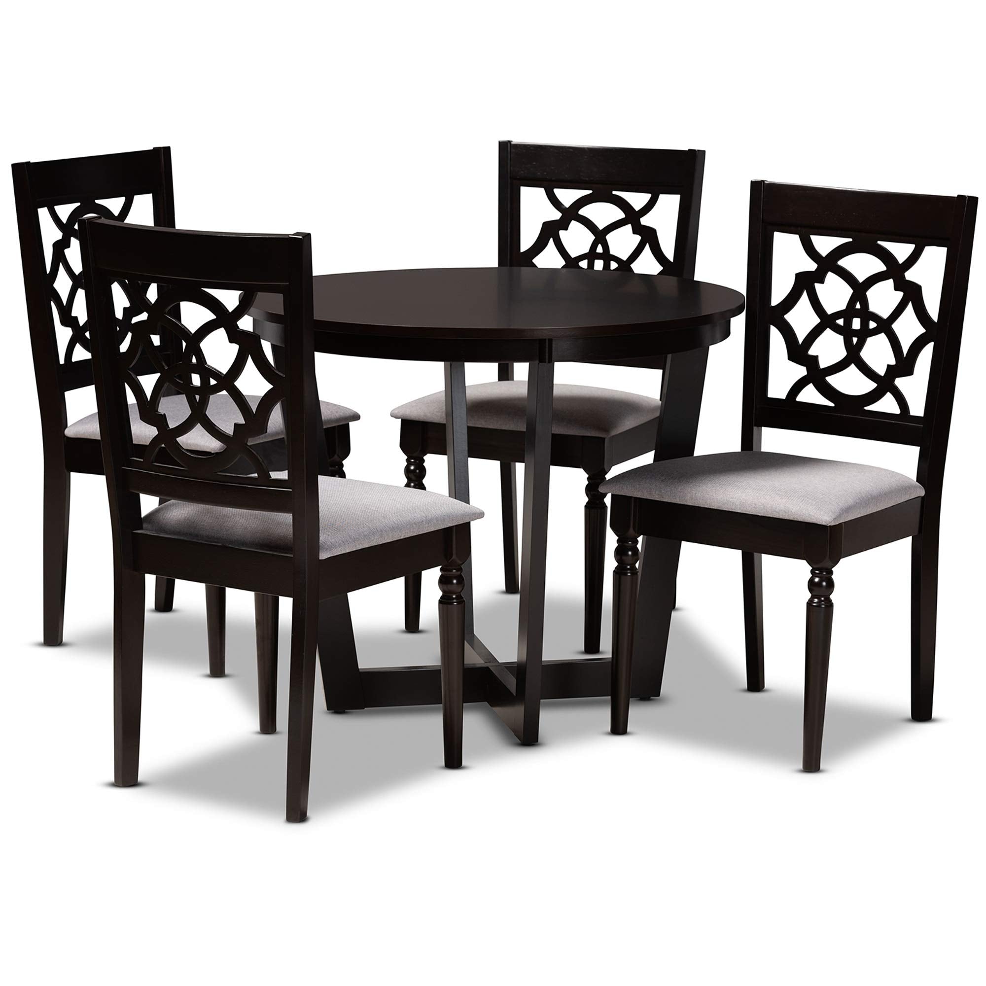 Baxton Studio Valerie 5-Piece Dining Set - Thumbnail 2