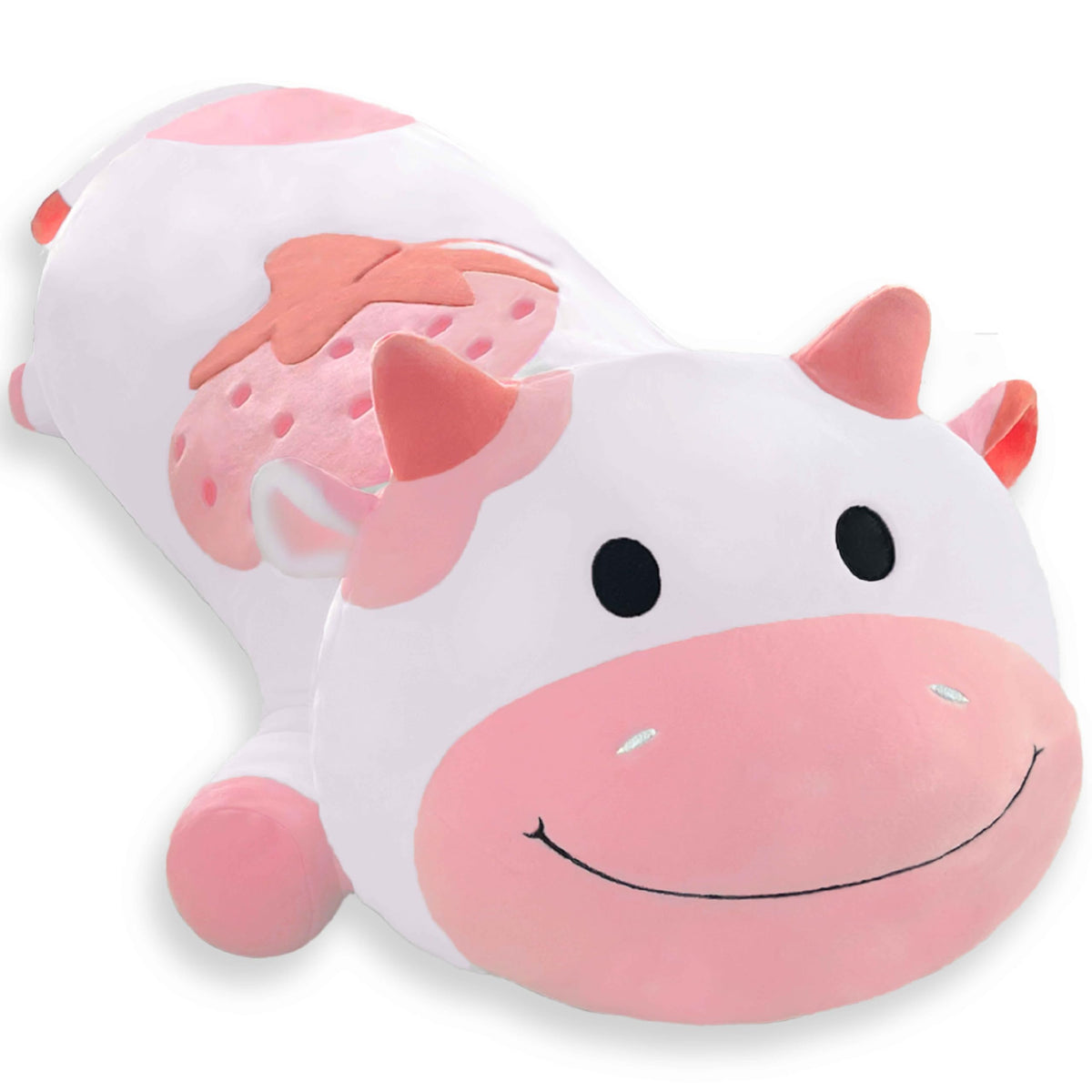 YUNCOL Cow Plush Toys Pillow,35' Cow Stuffed Animal,Cute Stuffed Cow Plush,Large Stuffed Cow, Cow Plushies for Girls