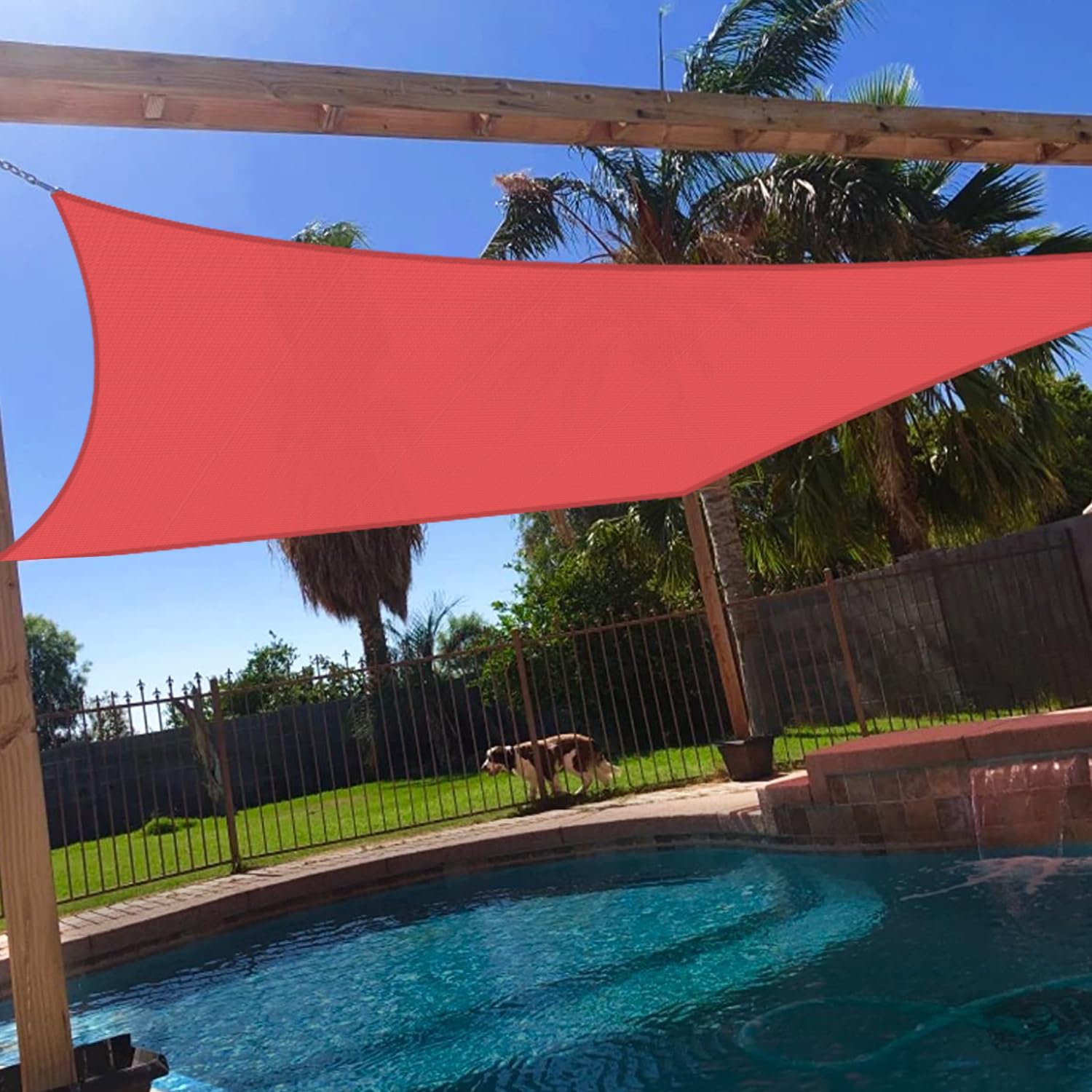 Windscreen4Less 16' X 20' Sun Shade Sail Rectangle Outdoor Canopy Cover Uv Block For Backyard Porch Pergola Deck Garden Patio (R