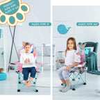 Kaboer Kids Outdoor Folding Lawn And Camping Chair With Cup Holder And Carrying Bag, Children'S Camping Chairs For Outdoor Beach Travel (Unicorn)
