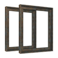 FOLKOR Floating Frame for 8x10 Stretched Canvas Paintings, 2 Pack Rustic Canvas Frames with 0.9'' Deep Floater Frame for Canvas 