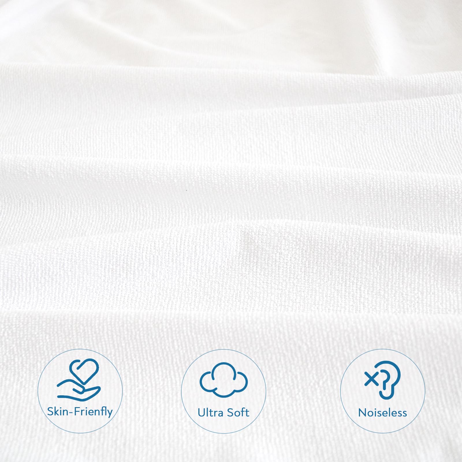 2 Pack Twin Xl Mattress Protector Waterproof Up - 14'' Noiseless & Breathable Mattress Topper Pad Cover Twin Extra Long Fitted S