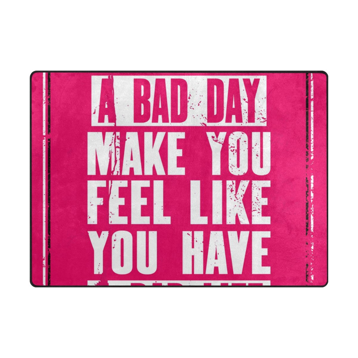 My Little Nest Area Rug Inspiring Quote Lightweight Non-Slip Soft Mat 4'10 X 6'8, Memory Sponge Indoor Outdoor Decor Carpet For Living Dining Room Bedroom Office Kitchen