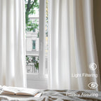 Lazzzy White Velvet Curtains Thermal Insulated Curtains 120 Inch Long Light Filtering Window Drapes For Bedroom Living Room Super Soft Luxury Window Treatment 2 Panels Rod Pocket, W42 X L120