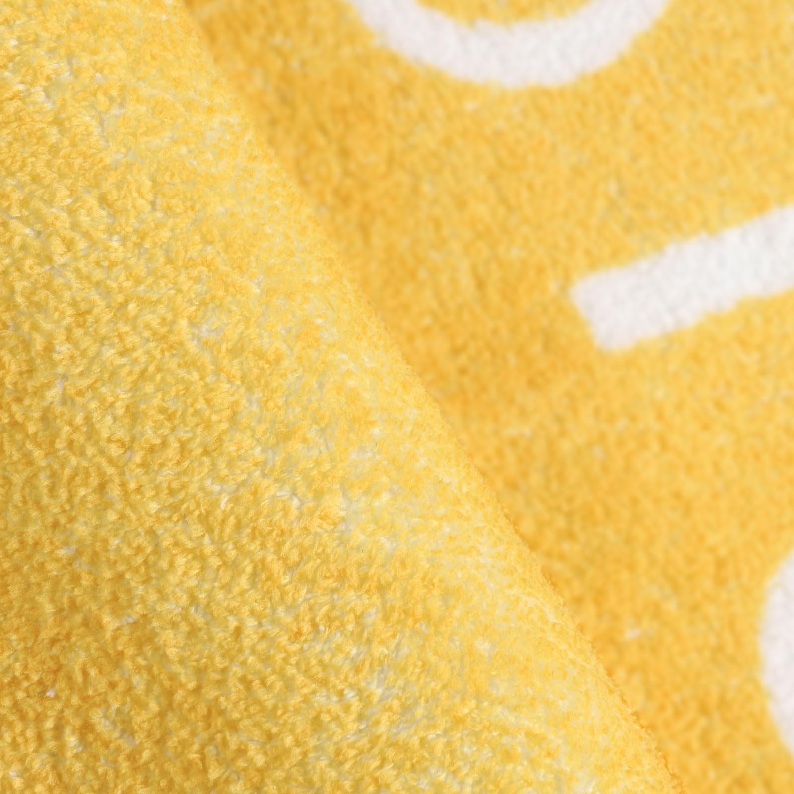 Topotdor Round Kids Play Rug Alphabet Nursery Area Rug Extra Large Soft Crawling Play Mat For Children Toddlers Bedroom (47 Inch, Yellow)