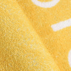 Topotdor Round Kids Play Rug Alphabet Nursery Area Rug Extra Large Soft Crawling Play Mat For Children Toddlers Bedroom (47 Inch, Yellow)