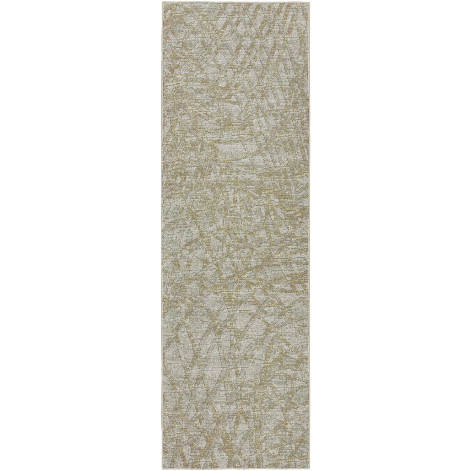 Winslow Wl2 Green Transitional Rug Runner 2' 6" X 8'