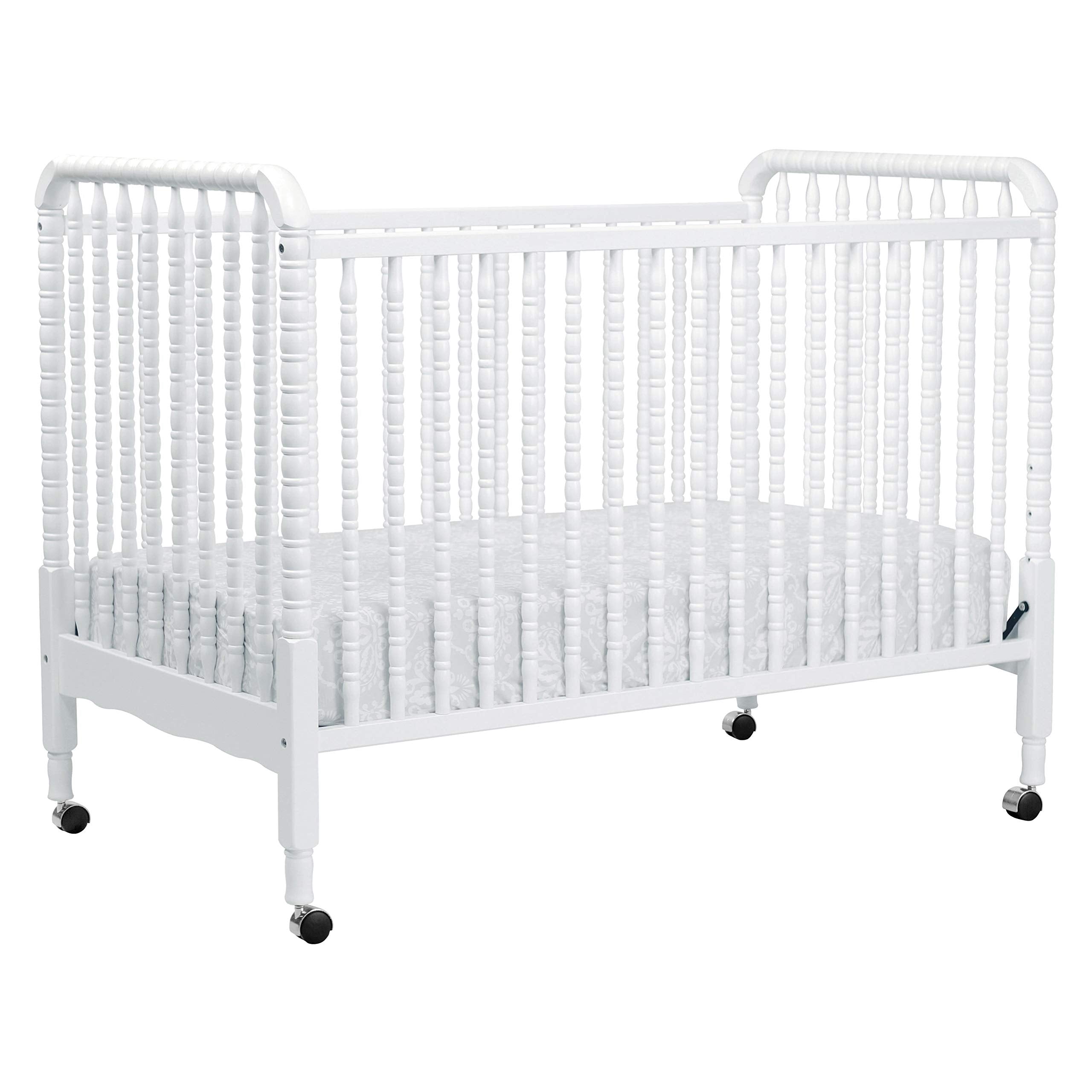 DaVinci Jenny Lind 3-in-1 Convertible Baby Crib - GREENGUARD Gold Certified Portable Crib - Convertible Crib to Toddler Bed and 