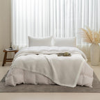 Mh Mylune Home Ultra Soft Ribbed Throw Blanket For Couch 60X80 Inches Luxurious Super Cozy Fluffy Microfiber Blanket Plush Warm