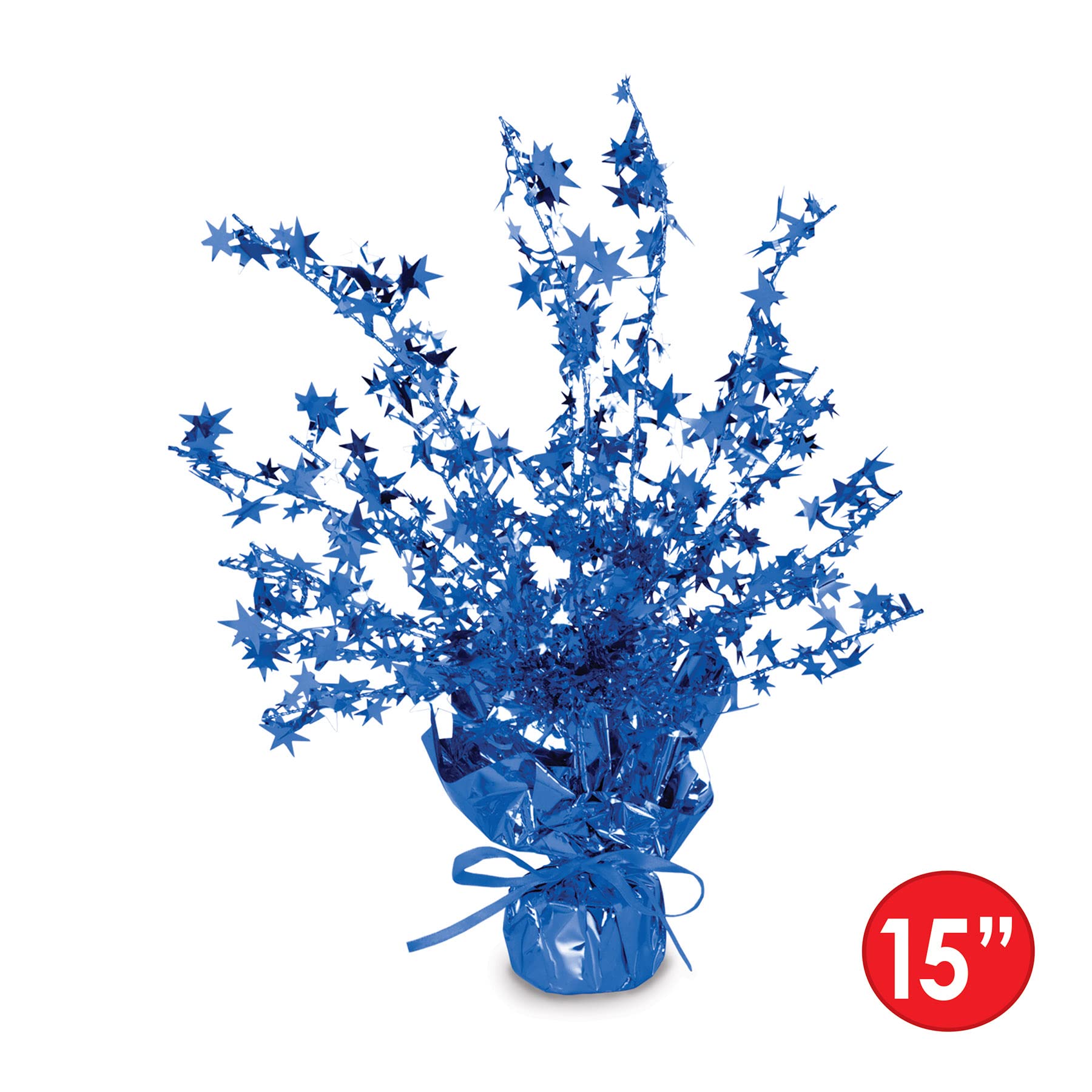 Beistle , 2 Piece Star Gleam 'N Burst Centerpieces, 15'' (Blue)