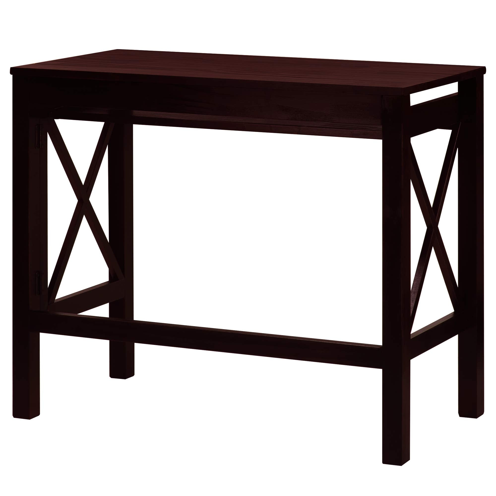 Casual Home Montego Folding Desk With Pull-Out Tray-Espresso