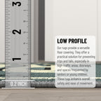 Machine Washable Text Design Rug Non-Slip Rubberback 2X5 Laundry Room Runner Rug For Bathroom, Washroom, 20'' X 59'', Baby Blue