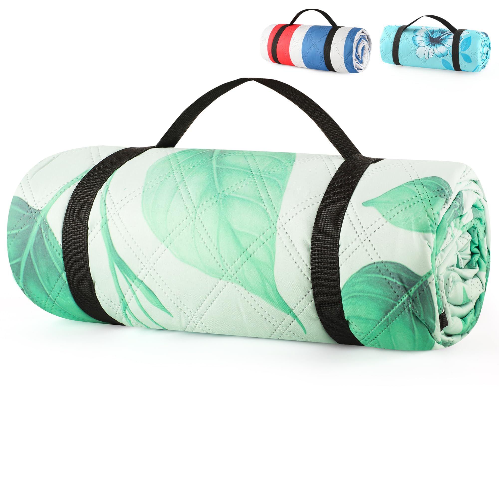 ANJ Outdoors (2025 Upgrade) Extra Large Waterproof Picnic Blankets | Foldable Sandproof Beach Blanket N Outdoor Blanket | 5-Laye