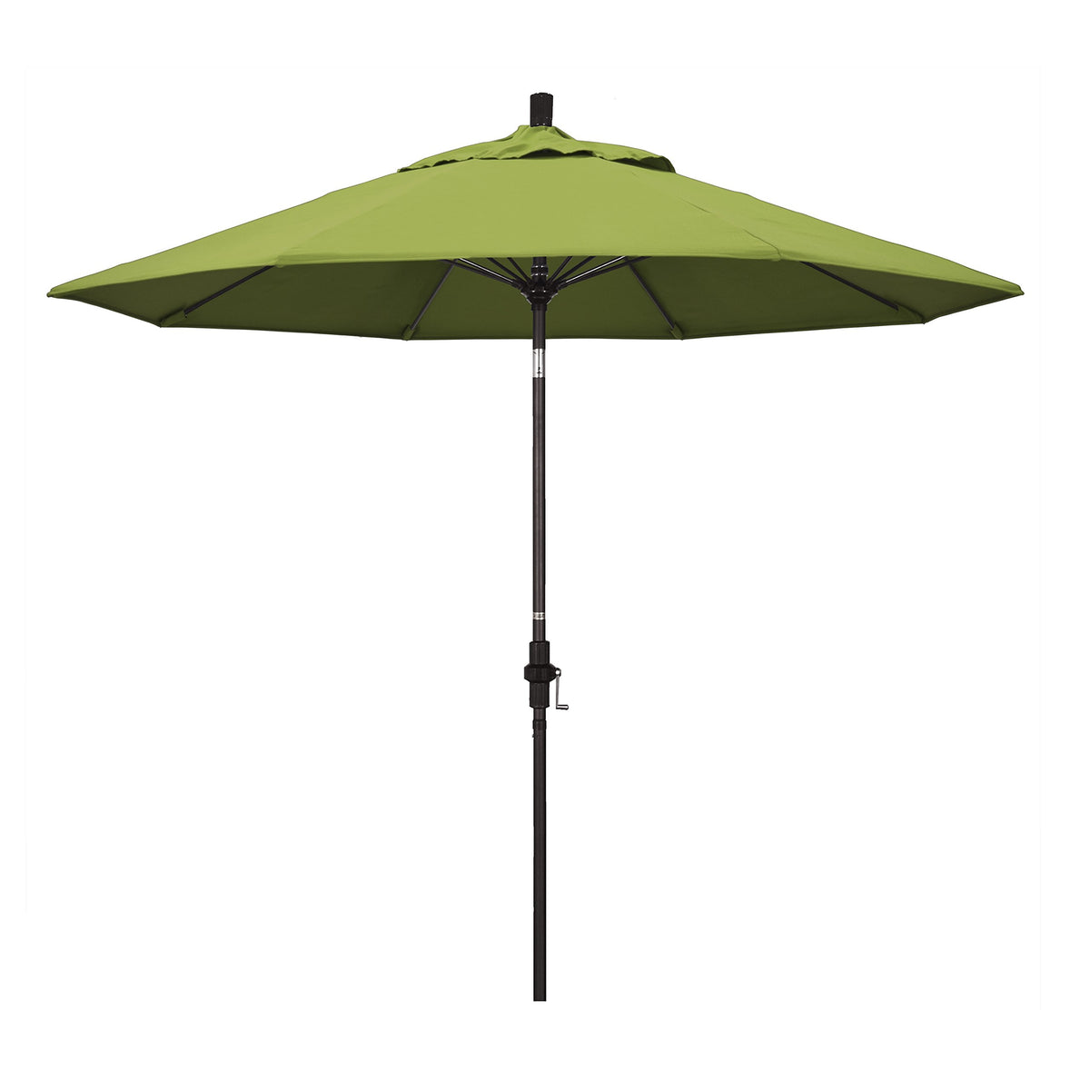California Umbrella Gscuf908117-5429 9' Round Aluminum Pole Fiberglass Rib Market Patio Umbrella, 9-Foot, Macaw