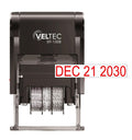 Self Inking Date Stamp With Month, Day, Year - Easy To Use & Adjust, Rubber Head, Sturdy Abs, Uniform Print, 10 Years Of Dates,