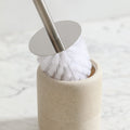 Bathroom Accessory Toilet Brush and Holder (Beige)