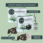 Eucalyptus Incense Cones - Total 20 Cone Incense - Dual Pack Of 10 Insence Cones - Incense Cones Scented - Cone Incense Scents -