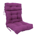 Blazing Needles 20 42-inch Microsuede Seat/Back Tufted Chair Cushion, 20 x 42, Ultra Violet