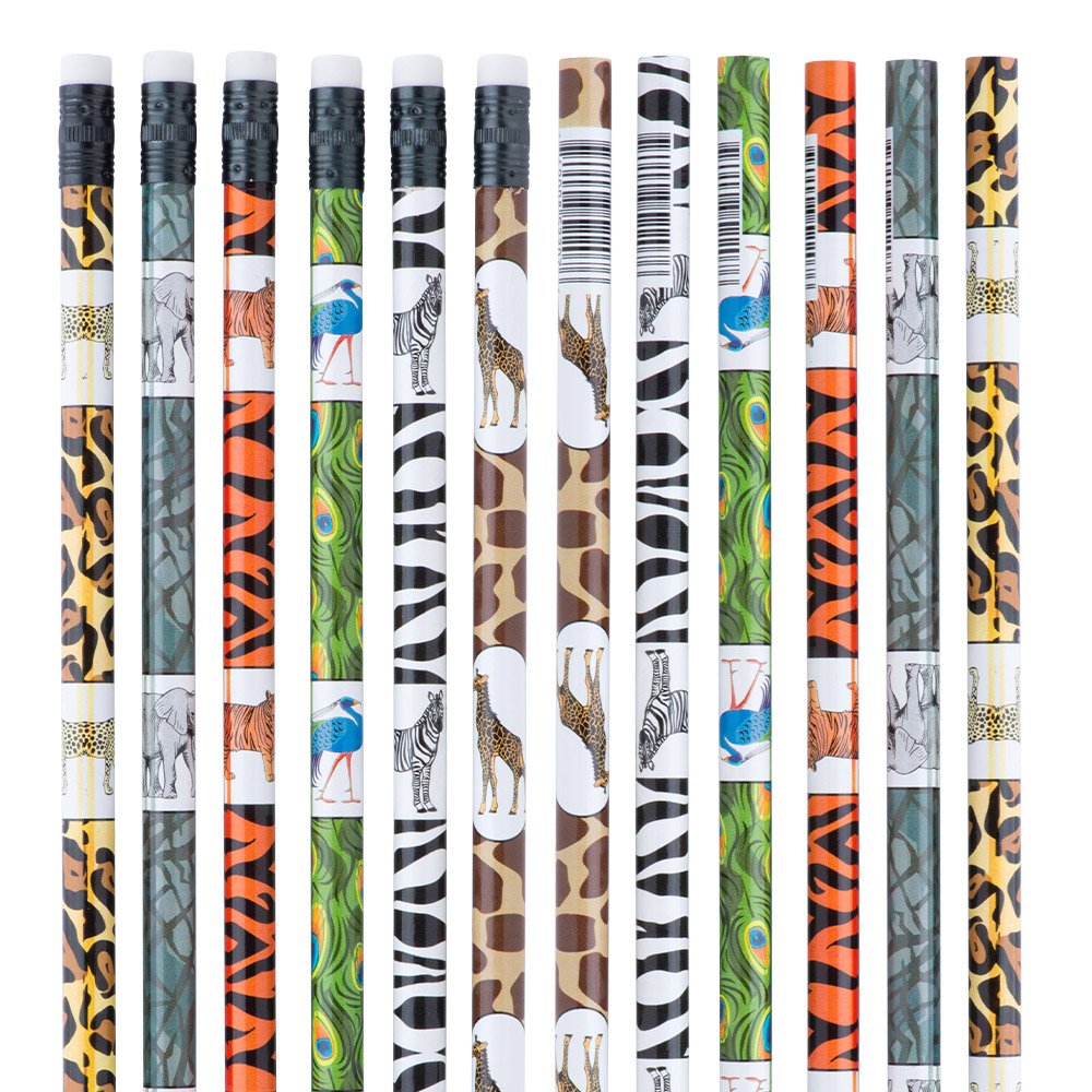 Zoo Animal Pencils - Classroom School Supplies -50 Per Pack