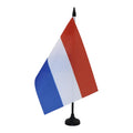 Netherlands Table Flag 5' X 8' - Dutch Desk Flag 21 X 14 Cm - Black Plastic Stick And Base - Az Flag