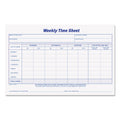 Tops Weekly Employee Time Sheet, 8.5 X 5.5 Inches, 100 Sheets Per Pad, 2 Pads/Pack (30071) - Purple; White