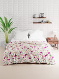 Brevard 150 Gsm Poly Cotton Reversible Ac Comforter/Blanket/Quilt For Double Bed (90X100 Inches, Pink)