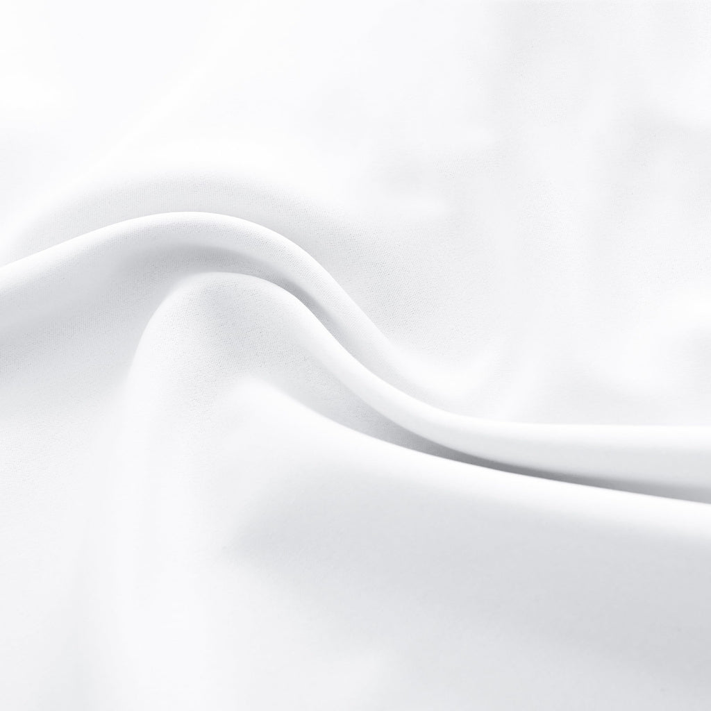 Donren 2 Panels 42 By 18 Inches Long - Pure White Valances For Window Rod Pocket Room Darkening Kitchen Valances