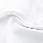 Pure White Kitchen Short Curtain Panels 45 Inch Length, 50% Light Blocking Thermal Insulated Curtains For Dining Room Short Window (Set Of 2, W 42 Inches X L 45 Inches)