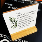 Inspirational Quote Country The Serenity Prayer Wooden Plaque Sign Desk Decor Rustic Christian Desk Sign Decor For Home Office 4