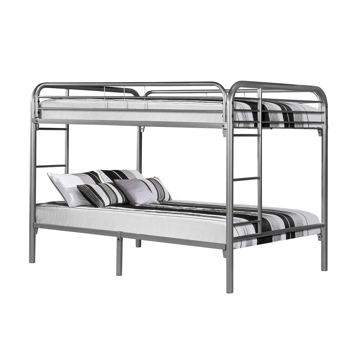 Monarch Specialties I Metal Bunk Bed, 78', Silver