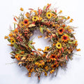 JINGHONG Fall Wreaths for Front Door 24 Inch Artificial Fall Wreath Large Autumn Wreath for Outside Harvest Thanksgiving Day Cel