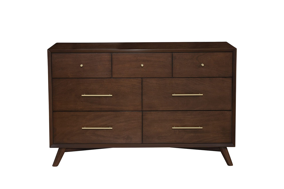 Alpine Furniture Flynn Dresser, Walnut,Mahogany