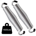 Porch Swing Springs Heavy Duty - 1600Lbs Silver Hammock Chair Spring,Hanger Ceiling Mount Spring(Pack Of 2)