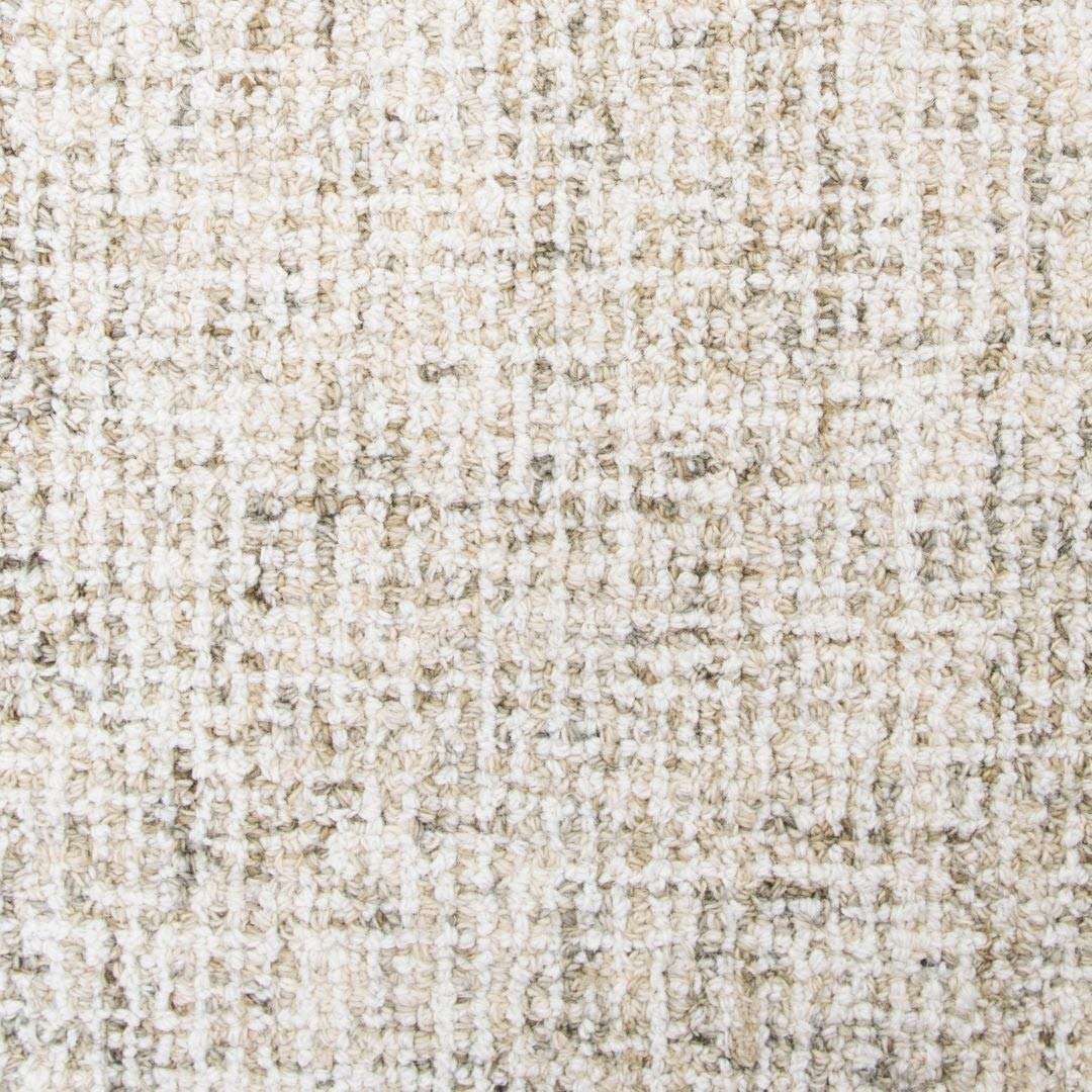 Overstock Alora Decor London 8' Round Solid Gray/Gray/Rust/Blue Hand-Tufted Area Rug