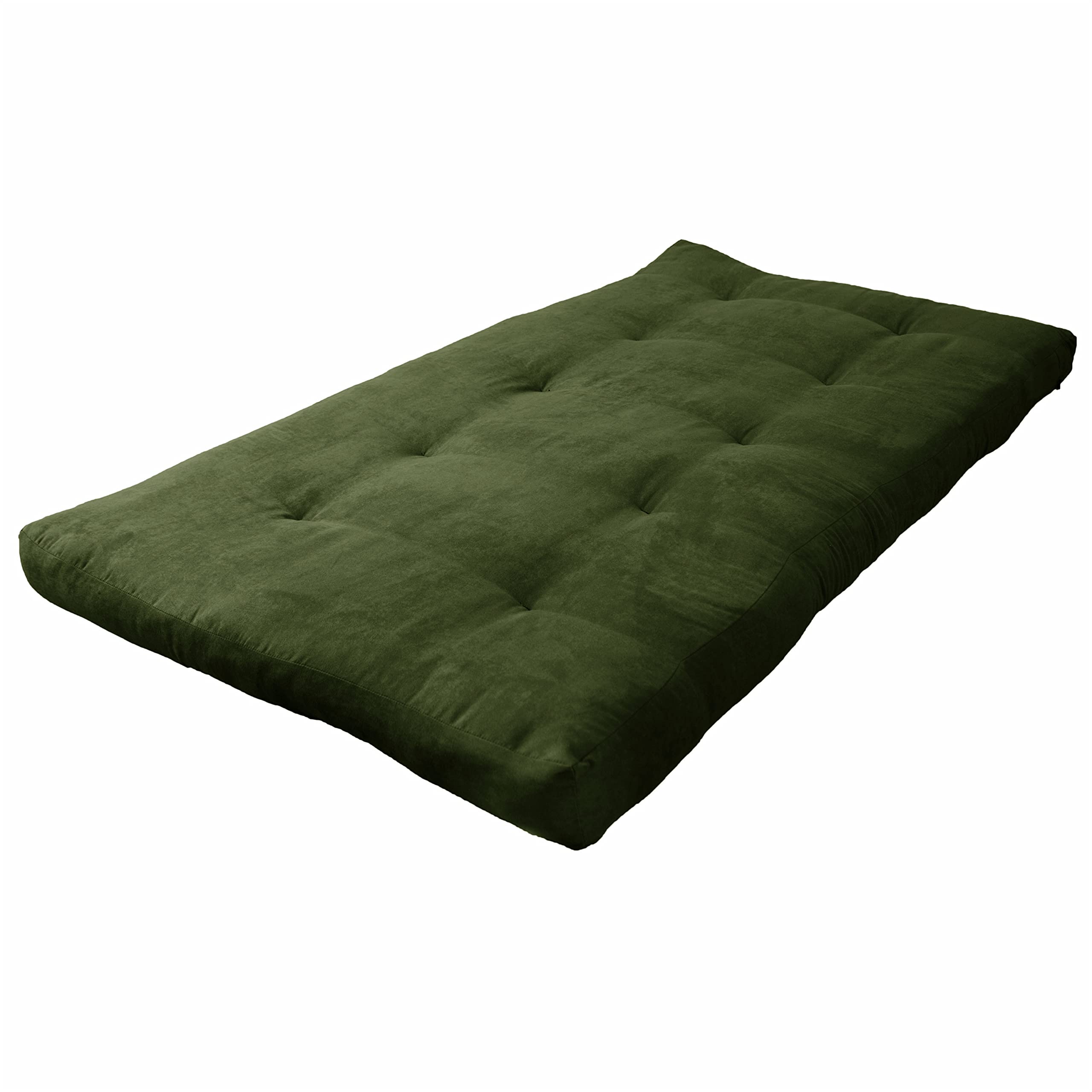 Blazing Needles Vitality 6&quot; Microsuede Futon Mattress, Twin, Hunter Green