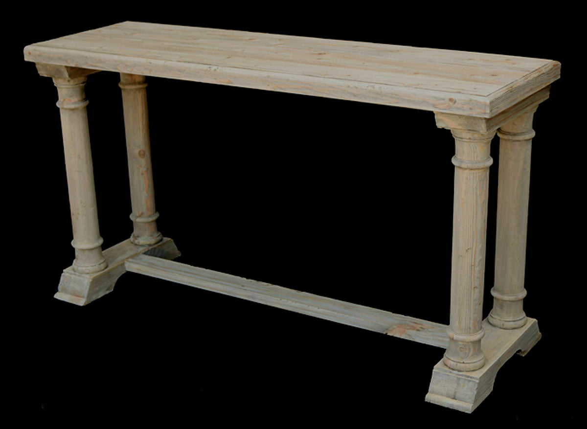 Afd Home Farmhouse Cape May Console Cosole Table, Natural Recycled Pine