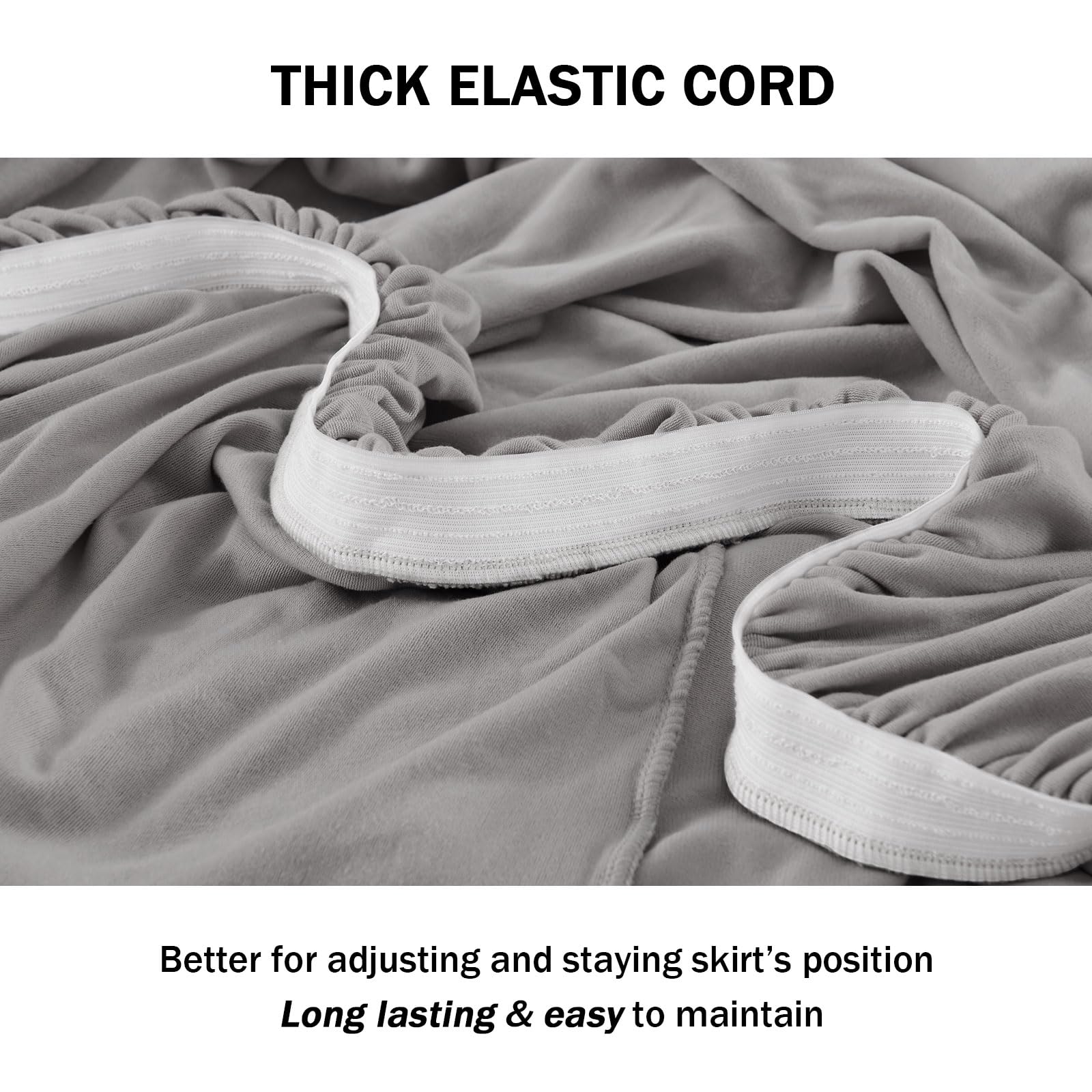 Niceec Loveseat Cover Super Soft 1-Piece Light Grey Slipcover For Loveseats Stretch Universal Spandex Couch Covers For Living Room Easy Fit Washable Furniture Sofa Protector With Skirt