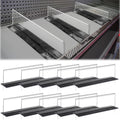 Geelin 10 Pcs Magnetic Shelf Dividers, Clear 12 L X 2 W X 3 H