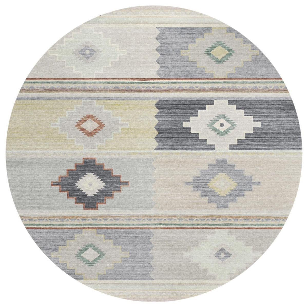 Dalyn Indoor Outdoor Phoenix Ph1 Ivory Washable 8' X 8' Round Rug Ph1Iv8Ro